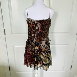 Urban Outfitters Grunge Floral Slip Dress